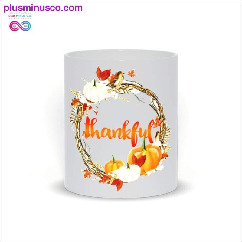 Plus Minus Co Thankful Mugs