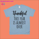 Plus Minus Co Thankful This Year is Almost Over T-Shirts, view 3