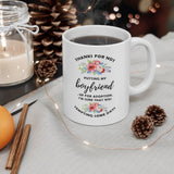 Plus Minus Co Thanks For Not Putting My Boyfriend Up For Adoption Accent Mugs, Funny Mugs, Christmas mug, Coffee Mug, Mom Gift, Mother's Day Gift,, view 5