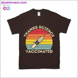 Plus Minus Co Thanks Science Vaccinated T-Shirts, view 3