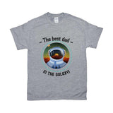 Plus Minus Co The Best Dad In The Galaxy T-Shirts, funny father day gift, funny Star Wars shirt, Darth Vader and Leia, Star Wars Family, view 3