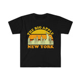 Plus Minus Co The Big Apple New York | Retro Sunset T-Shirts, New York City Skyline Souvenir Tee, NYC Parties Costume, Visit Trip Travel NY, Manhattan, view 2