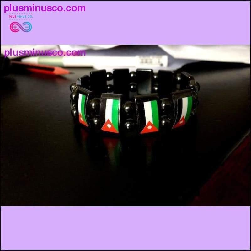 Plus Minus Co The Hashemite Kingdom of Jordan jewelry flag bracelet