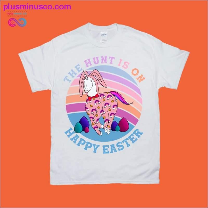 Plus Minus Co The Hunt is on | Unicorn | Retro Sunset T-Shirts
