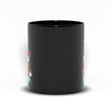 Plus Minus Co The Tree Isn't The Only Thing Getting Lit This Year Classic Black Mugs,, view 4