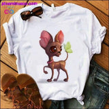 Plus Minus Co There's Advantages to Being Cute T Shirt Women Chihuahua, view 2