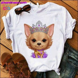 Plus Minus Co There's Advantages to Being Cute T Shirt Women Chihuahua, view 4