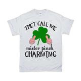 Plus Minus Co They Call Me Pinch Mister Charming, St. Patrick's Day T-shirts, view 2