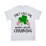 Plus Minus Co They Call Me Pinch Mister Charming, St. Patrick's Day T-shirts, view 2