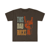 Plus Minus Co This Dad Rocks Rock N Roll Metal T-Shirts, Rock n Roll Shirt, Metal T-Shirt Gift for Father, Fathers Day Gift, Gift For Him, Dad Shirt, view 2
