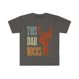 Plus Minus Co This Dad Rocks Rock N Roll Metal T-Shirts, Rock n Roll Shirt, Metal T-Shirt Gift for Father, Fathers Day Gift, Gift For Him, Dad Shirt, view 3