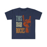 Plus Minus Co This Dad Rocks Rock N Roll Metal T-Shirts, Rock n Roll Shirt, Metal T-Shirt Gift for Father, Fathers Day Gift, Gift For Him, Dad Shirt, view 4