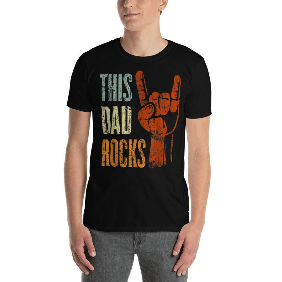 Plus Minus Co This DAD Rocks Unisex T-Shirt