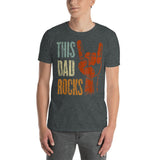 Plus Minus Co This DAD Rocks Unisex T-Shirt, view 3