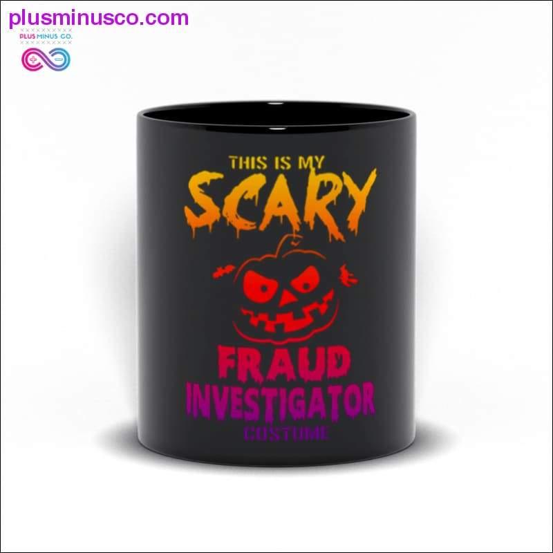 Plus Minus Co This is my Scary fraud Investigator costume Black Mugs