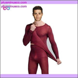 Plus Minus Co This Warm Long Johns Winter Thermal Underwear Set For Men, view 6