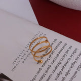 Plus Minus Co Titanium Steel Wrap Ring, view 3
