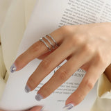 Plus Minus Co Titanium Steel Wrap Ring, view 5