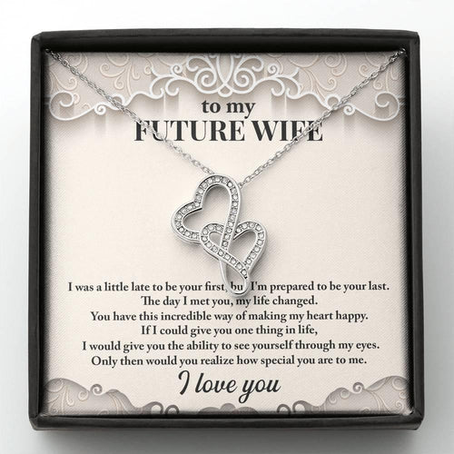 Plus Minus Co To My Future Wife Necklace, Engagement Gift for Future Wife,