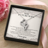 Plus Minus Co To My Future Wife Necklace, Engagement Gift for Future Wife,, view 2