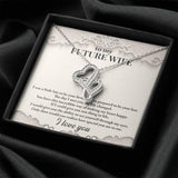 Plus Minus Co To My Future Wife Necklace, Engagement Gift for Future Wife,, view 3