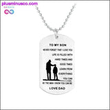 Plus Minus Co To My Son/Daughter-LOVE DAD/MOM Jewelry, view 2