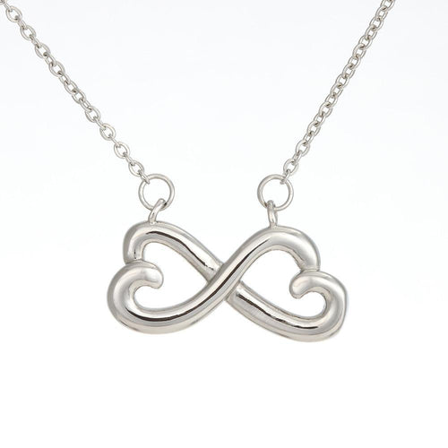 Plus Minus Co To my wife love your husband Necklace, Infinity Heart