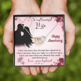 Plus Minus Co To My Wife Necklace - Anniversary Gift for Wife, Birthday, view 3