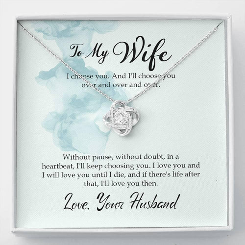 Plus Minus Co To My Wife Necklace - Anniversary Gift for Wife, Birthday