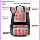 Plus Minus Co Tourmaline Self-heating Magnetic Therapy Belt Waist Support, view 2