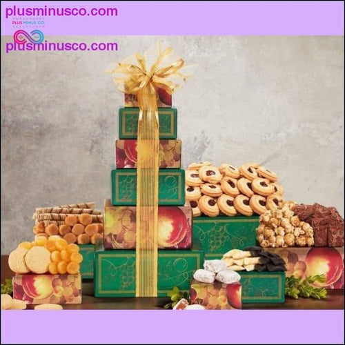Plus Minus Co Tower of Sweets by Wine Country Gift Baskets