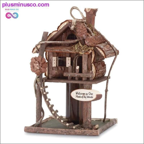 Plus Minus Co Tree House Birdhouse ll PlusMinusco.com