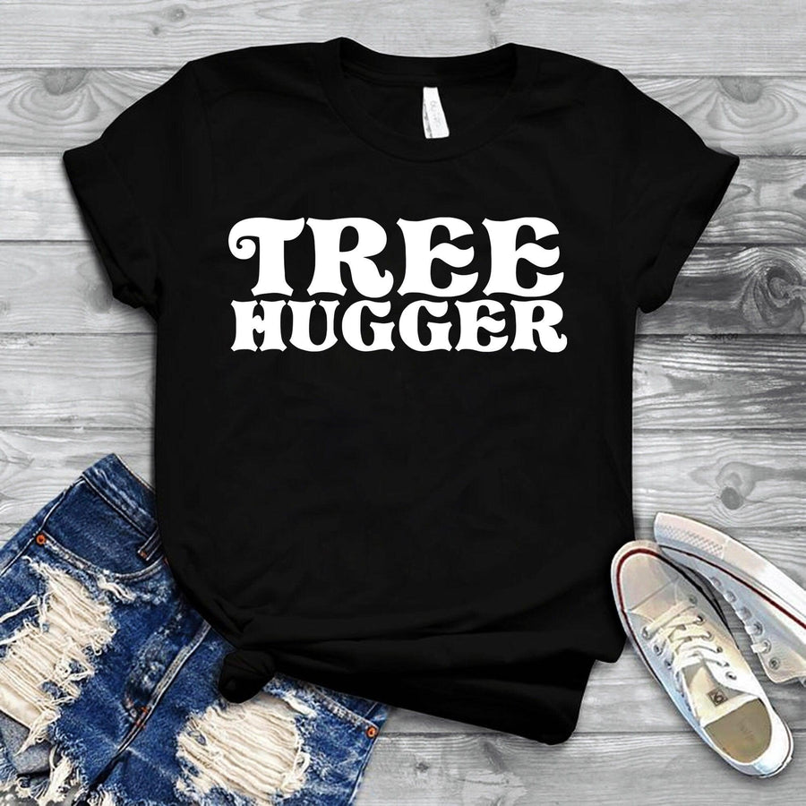 Plus Minus Co Tree Hugger T-Shirts, Love The Earth, Mother Earth, Environmental Advocacy Shirt, Nature T-Shirt, Love The Earth, Boho Shirt,climate change