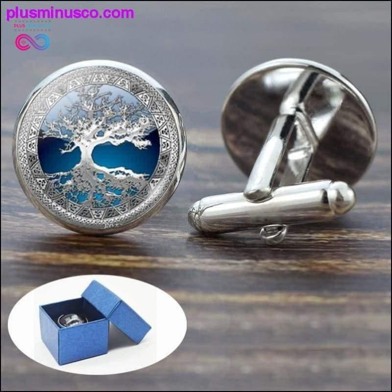Plus Minus Co Tree of Life Cufflinks for Men Best Man Cufflinks Set