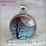 Plus Minus Co Tree Of Life Glass Cabochon Statement Necklace & Pendant, view 3