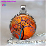 Plus Minus Co Tree Of Life Glass Cabochon Statement Necklace & Pendant, view 4