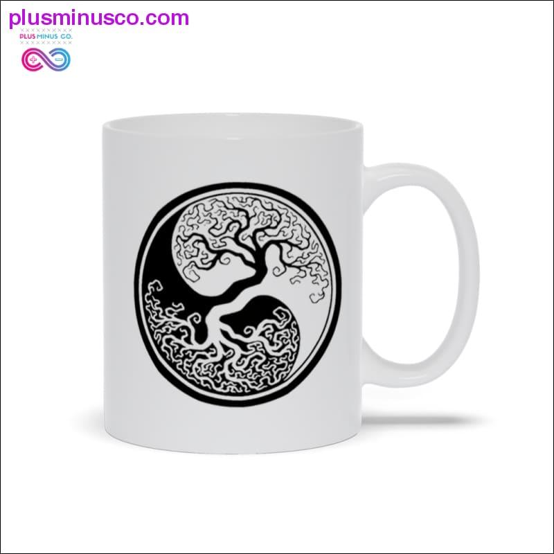 Plus Minus Co Tree Of Life Yin Yang Mugs