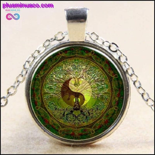 Plus Minus Co Tree Of Life Yin Yang Pendant Necklace