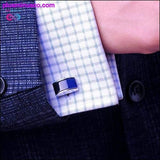 Plus Minus Co Trendy and Fashionable Square Cufflinks for Men, view 4