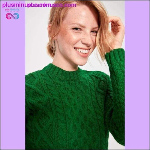 Plus Minus Co Trendyol Green Sweater Sweater