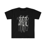 Plus Minus Co Triple Bike Tee, Cycling Shirts, Biking, Bike Lover vneck, Cycling clothes, Bike Gift, Bike Shirt, Bicycle tshirt, Bike t-shirt, Cycling, view 4