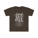 Plus Minus Co Triple Bike Tee, Cycling Shirts, Biking, Bike Lover vneck, Cycling clothes, Bike Gift, Bike Shirt, Bicycle tshirt, Bike t-shirt, Cycling, view 5