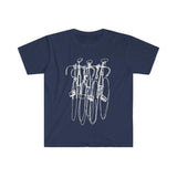 Plus Minus Co Triple Bike Tee, Cycling Shirts, Biking, Bike Lover vneck, Cycling clothes, Bike Gift, Bike Shirt, Bicycle tshirt, Bike t-shirt, Cycling, view 6