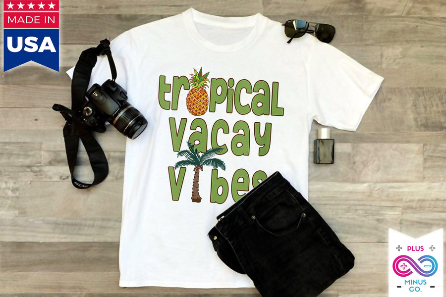 Plus Minus Co Tropical Vacay Vibes T shirt, Pineapple Palm Trees Retro Shirt, Vacay Vibes, Tropical Shirts, Travel Tee Shirts, Vacation Tees, Vacay Mode,