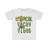 Plus Minus Co Tropical Vacay Vibes T shirt, Pineapple Palm Trees Retro Shirt, Vacay Vibes, Tropical Shirts, Travel Tee Shirts, Vacation Tees, Vacay Mode,, view 2