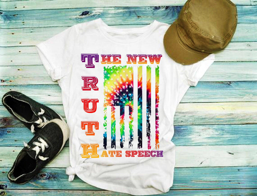 Plus Minus Co Truth The New Hate Speech T-Shirts,Political Correctness, Conservative Republican Tees, Voter Shirt, Politics Shirt, Voting Tee