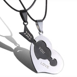 Plus Minus Co Two Cat Couples Jewelry Necklace Black White Kitten Animal Pendant Choker Necklace Women Valentine's Day Thanksgiving Day Gift, view 5
