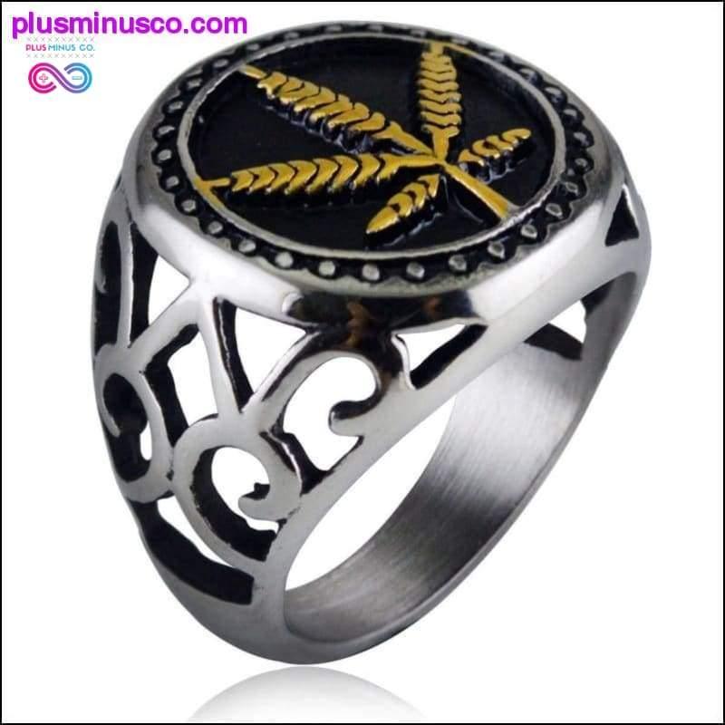 Plus Minus Co Two color Silver 316L Stainless Steel Weed Hemp Cannabis
