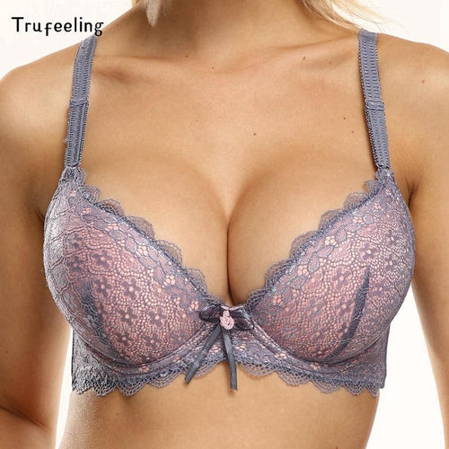 Plus Minus Co Two-color Thick Doble Layer Padded Push Up Bra Sexy Lingerie