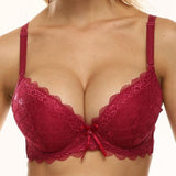 Plus Minus Co Two-color Thick Doble Layer Padded Push Up Bra Sexy Lingerie, view 2